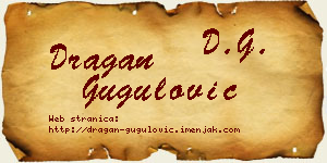 Dragan Gugulović vizit kartica